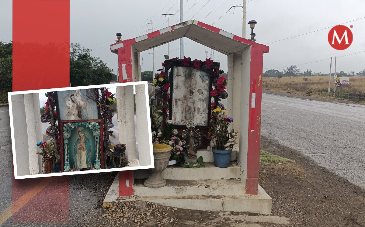 Vandalizan altar a la virgen en el Corredor Urbano