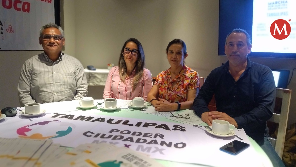 Asociaciones convocan a marcha por la democracia en Tampico. (Jaime Maya)