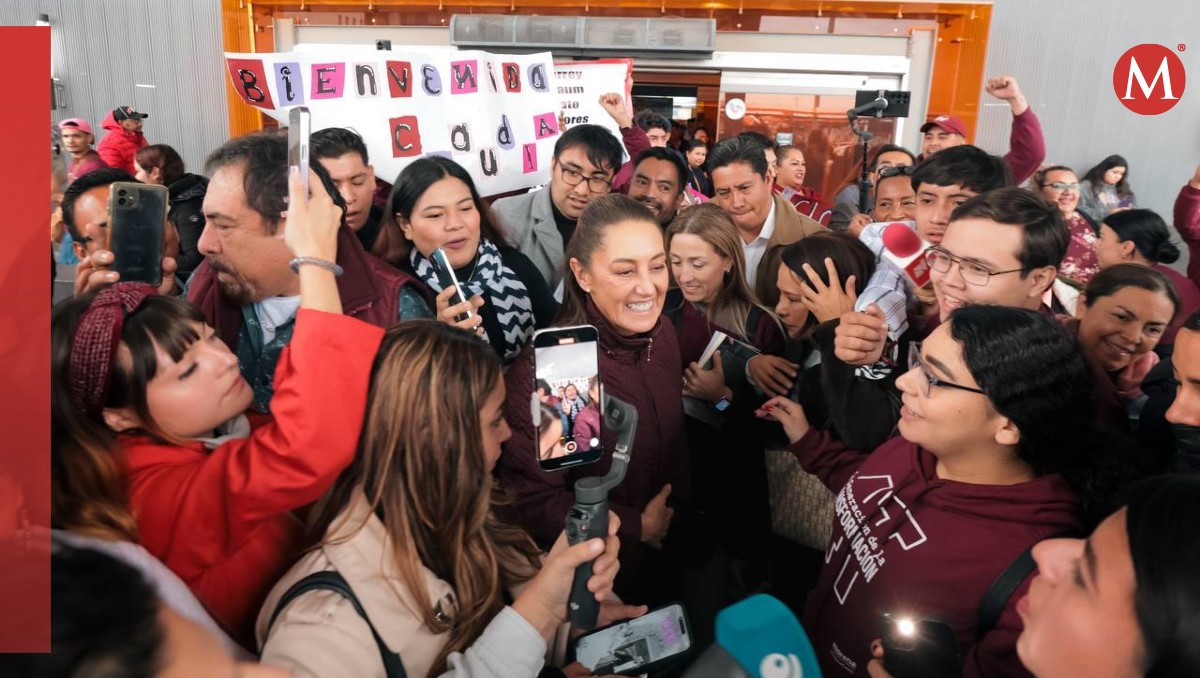 Claudia Sheibaum fue recibida con alegría en Monterrey. | Especial.