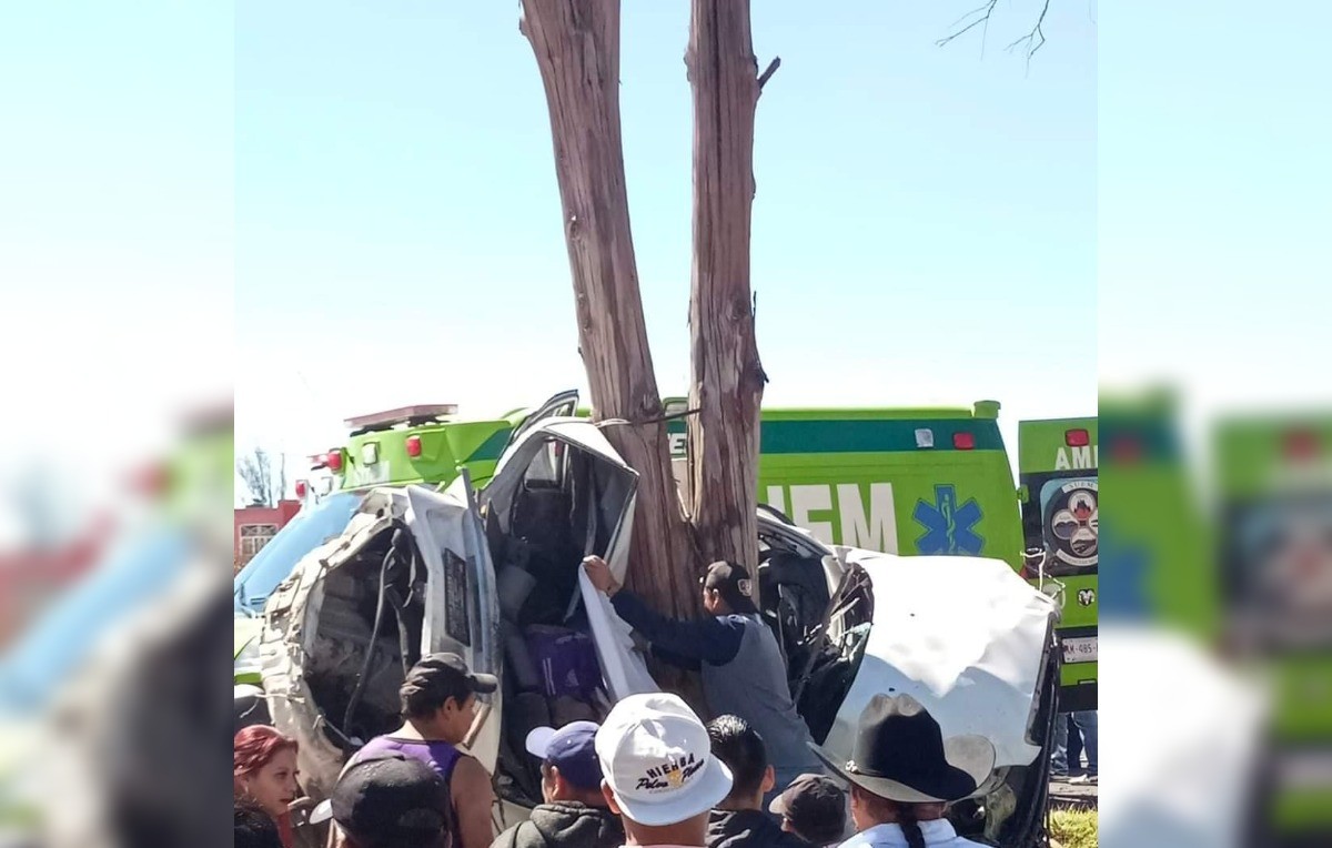 Accidente en carretera Toluca-Palmillas (Foto: Abadiel Martínez)