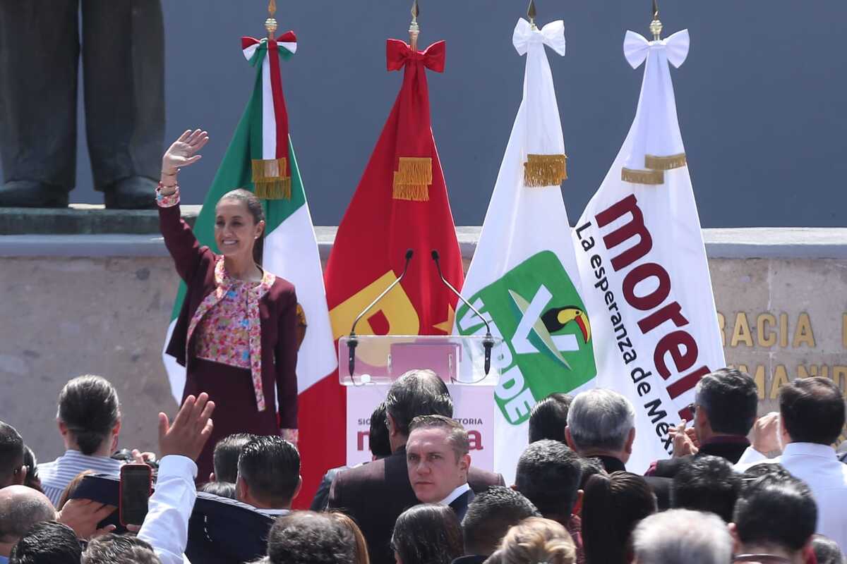 Claudia Sheinbaum, precandidata presidencial de Morena, PT, PVEM. | Foto: Araceli López.