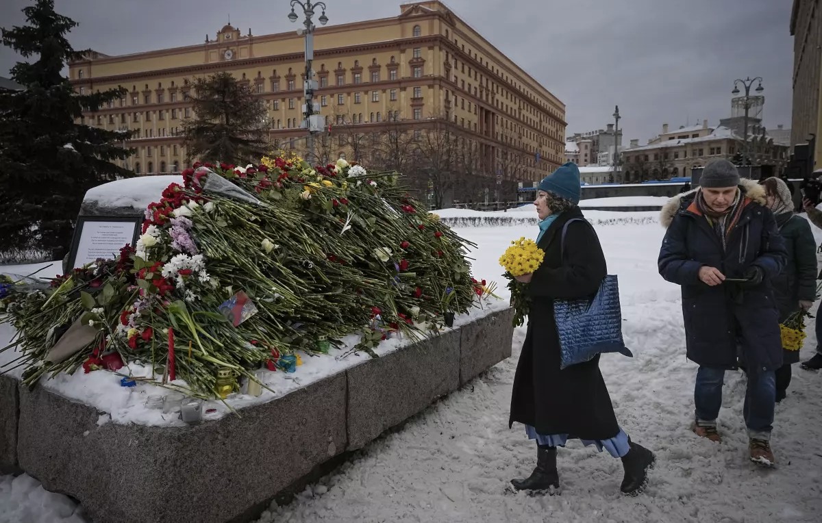 Homenaje a Alexei Navalny en Rusia (AP)