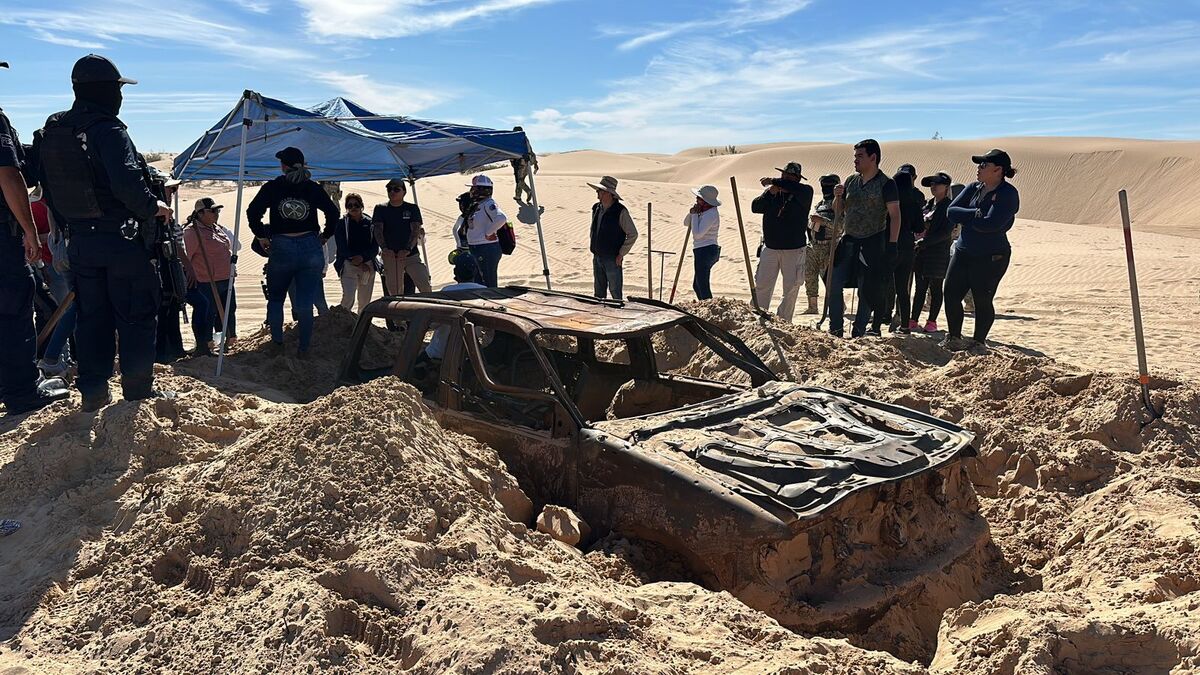 Restos humanos en Baja California.
