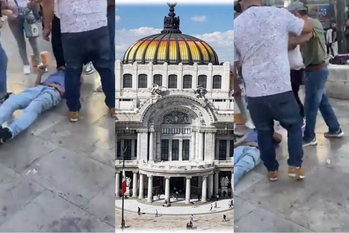 El 11 de febrero se reportó una pelea entre comerciantes en el Palacio de Bellas Artes.