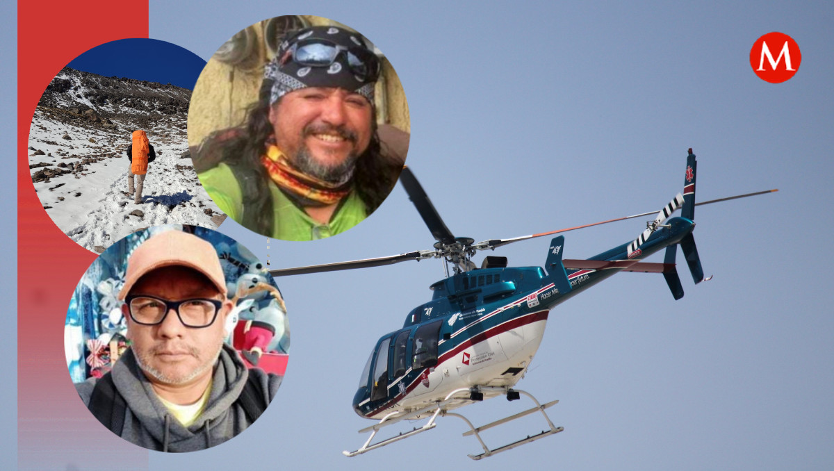 Usan helicópteros para buscar alpinistas desaparecidos en Pico de Orizaba | Especial/ Es Imagen