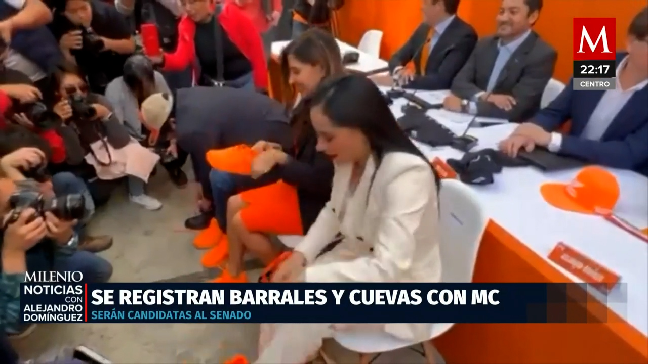 Sandra Cuevas y Alejandra Barrales se registran como candidatas a senadoras por Movimiento Ciudadano