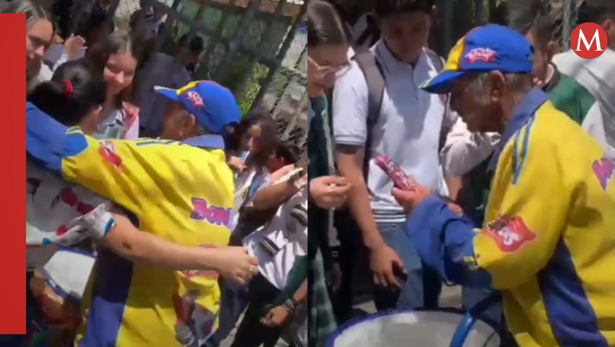 Alumnos compran todas las bonice a abuelito