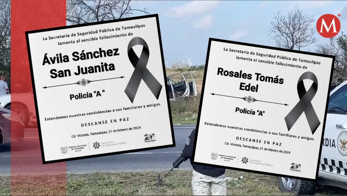 Ellos son los policías fallecidos en la Reynosa- San Fernando