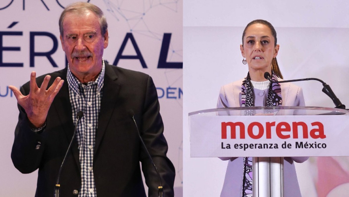 Vicente Fox vs Claudia Sheinbaum. (Fotos: Cuartoscuro. Diseño: Especial)