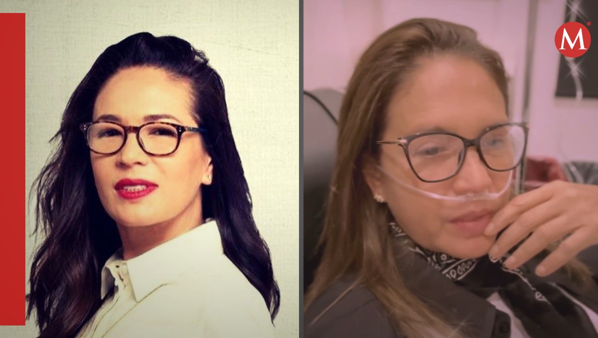 Yolanda Andrade reaparece con tanque de oxígeno