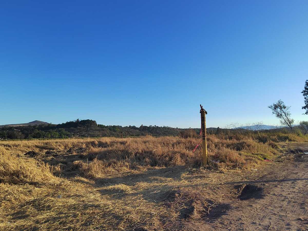 Zona donde ocurrió la fuga de combustible en Tololotlán. (Dalia Rojas)