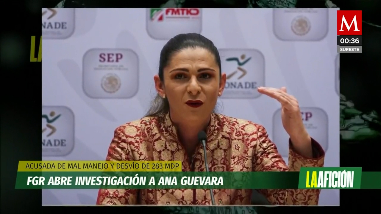 Ana Guevara es investigada por la FGR por presuntos malos manejos y desvíos de recursos