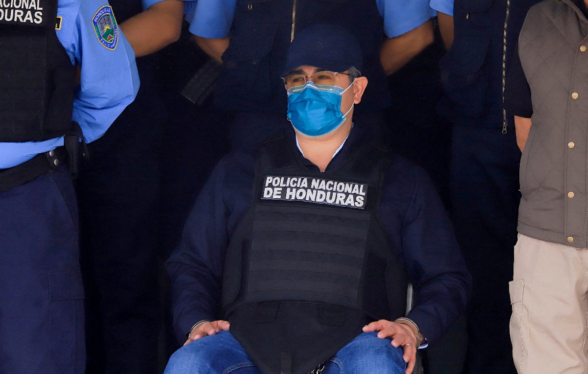 Detención de Juan Orlando Hernández (Reuters)