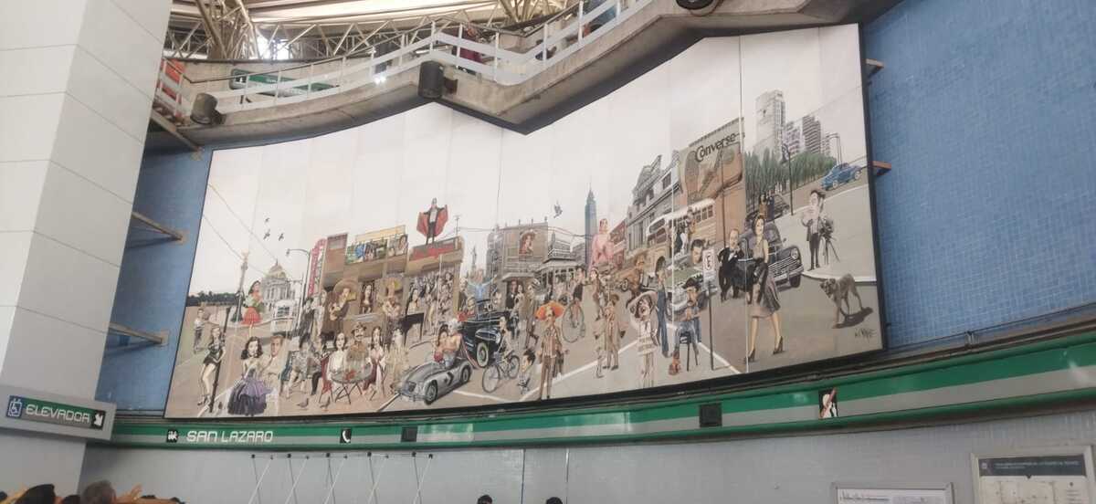 E mural se llevó casi cuatro años de trabajo. Y. Villalpando