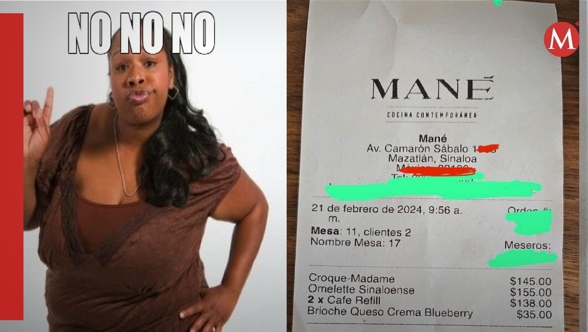 Así un mesero de Mazatlán rechazó la propina de un cliente. | Captura  @CerebrosG