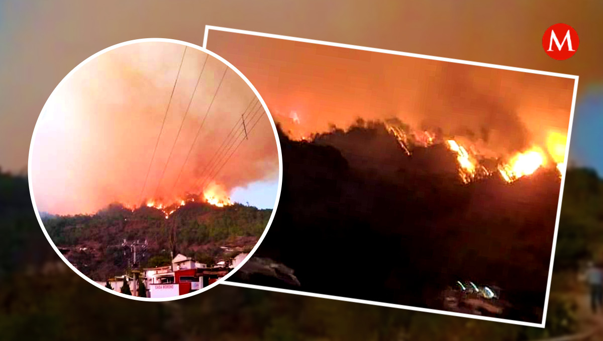 Reportan enorme incendio forestal en Ixtacamaxtitlán, Puebla | Especial