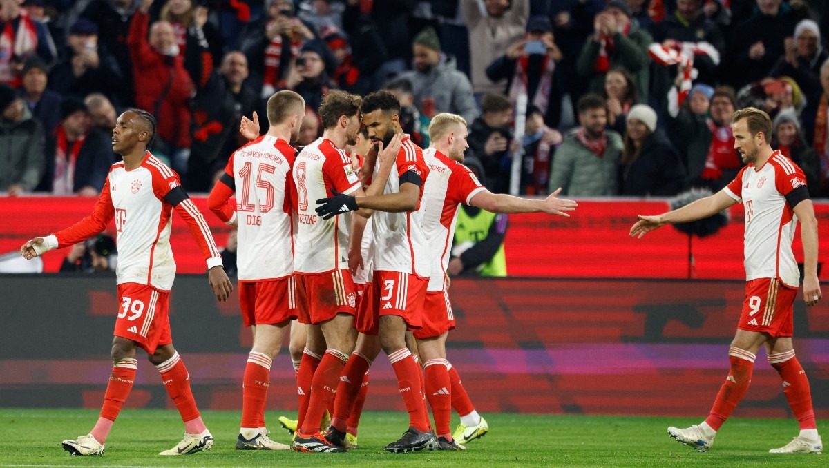 El conjunto de Bayern Múnich ganando a Leipzig para seguir peleando por el liderato (AFP)