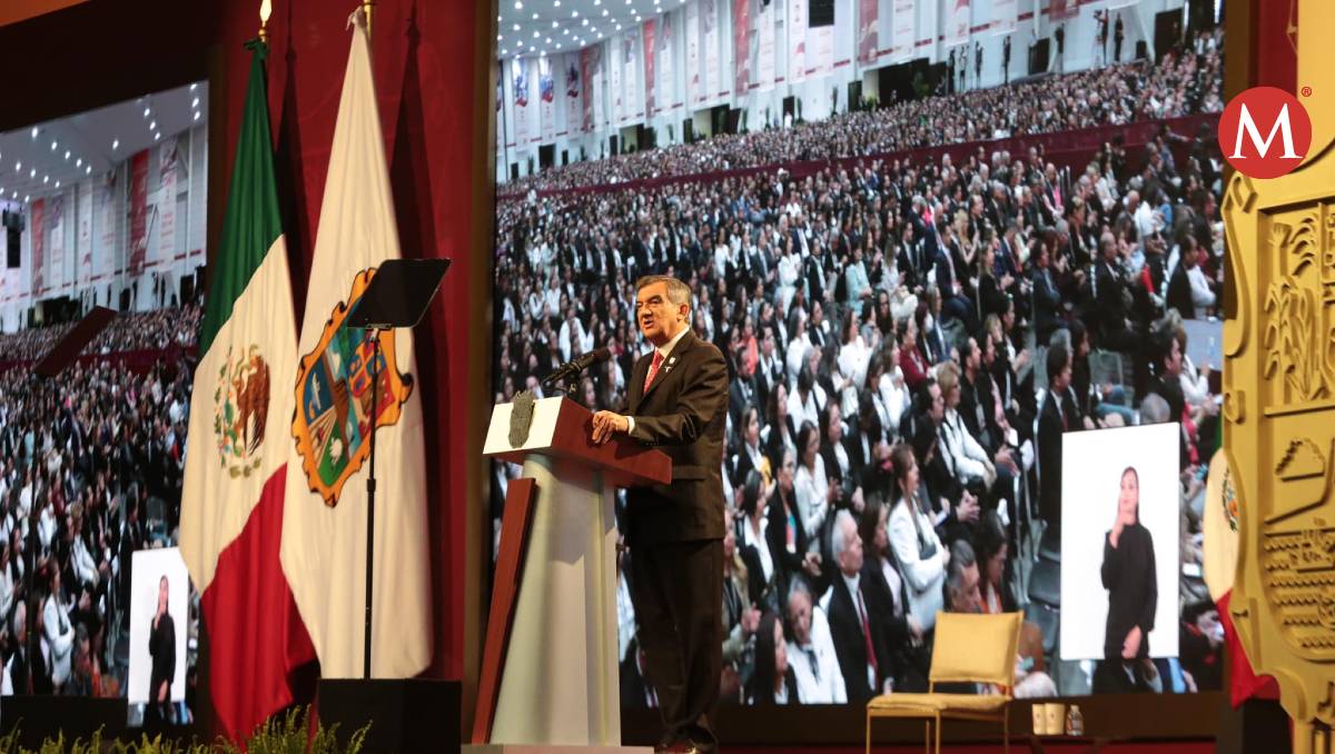 Américo Villarreal da segundo informe de gobierno.