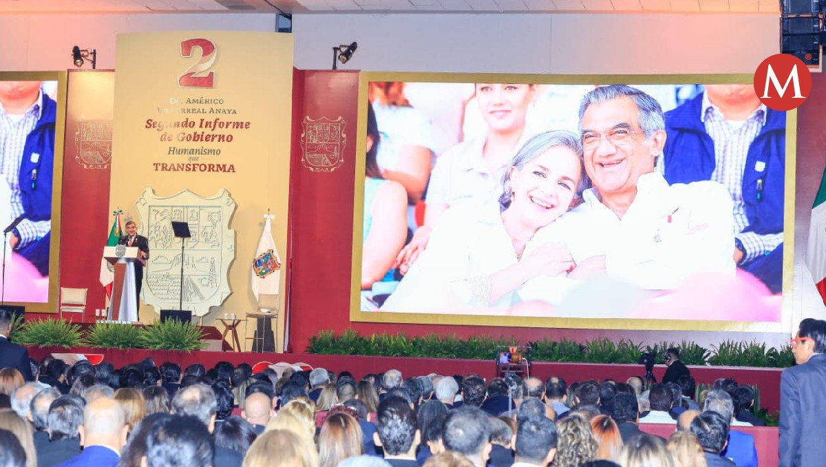Américo Villarreal en segundo informe de gobierno.