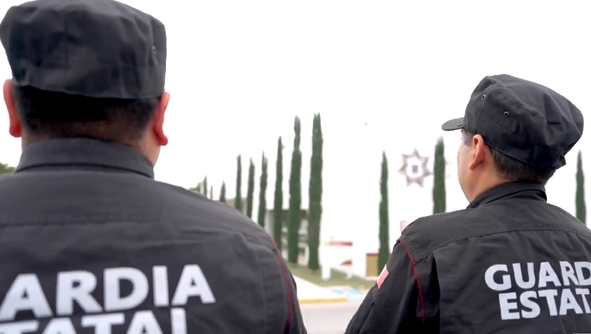Elementos de la Guardia Estatal de Tamaulipas.