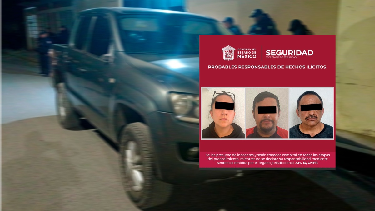 Los dos hombres y la mujer estarían vinculados al grupo delictivo de la Familia Michoacana. Foto: (Abadiel Martinez)