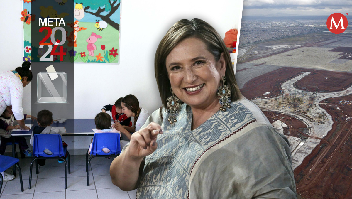 Xóchitl Gálvez, precandidata presidencial de Fuerza y Corazón por México. | Diseño: Mauricio Ledesma.