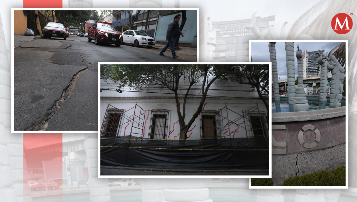 El geólogo independiente Alejandro Salazar Mendéz mostró a MILENIO el sitio precisó donde “aflora” la falla | Diseño por Mauricio Ledesma