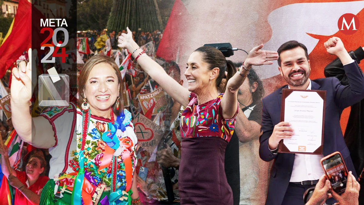 Sheinbaum, Xóchitl y Máynez: ¿Dónde arrancarán sus campañas?