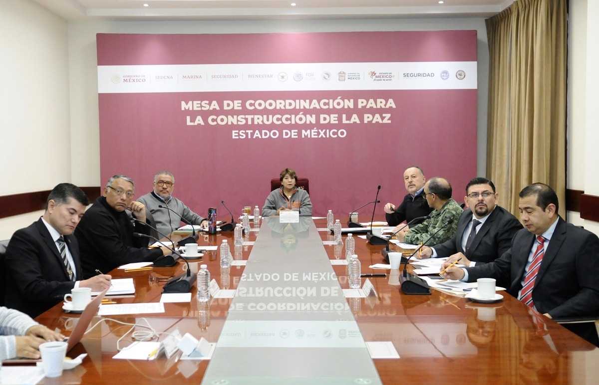La gobernadora Delfina Gómez encabeza las Mesas de Coordinación para la Construcción de la Paz [Foto Especial]