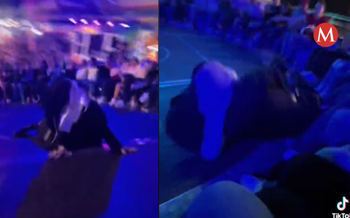 La Monja de la Feria sufre caída durante baile en juego mecánico en Reynosa