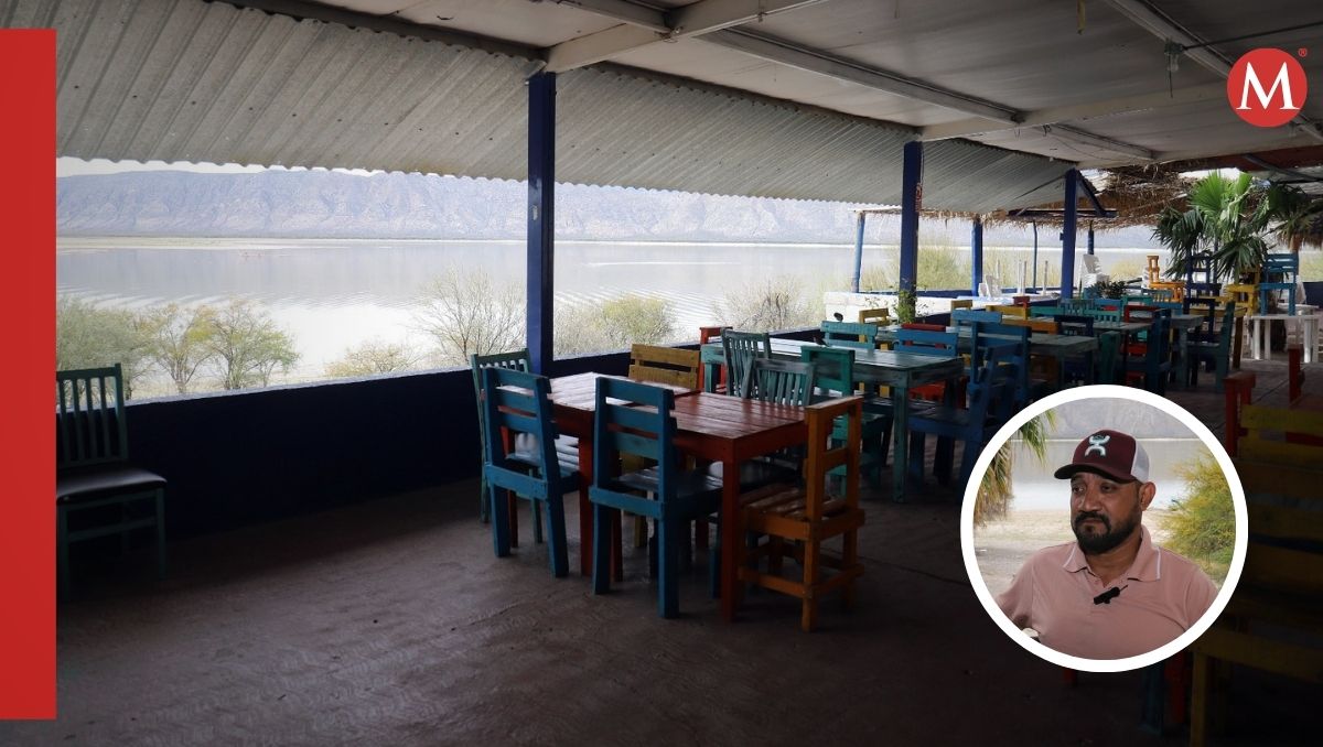 Restaurantes en los alrededores de la presa Francisco Zarco están en riesgo por bajo nivel del agua. (Rolando Riestra)