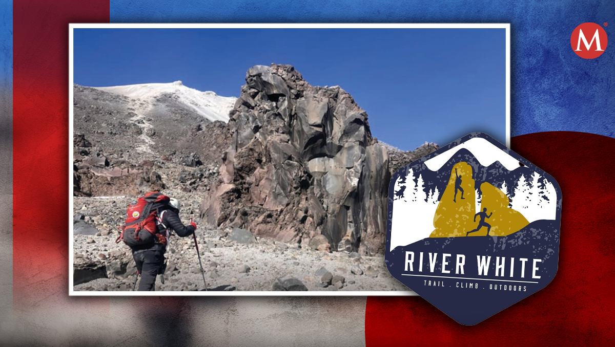 River White apoyó en rescate en el Pico de Orizaba (Fotos: X y Facebook | Diseño: Margarita Salmoran)