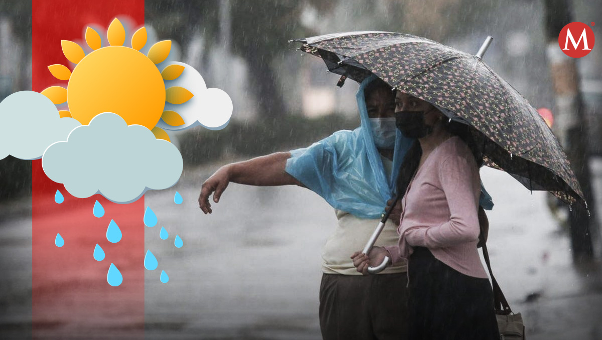 Cielo nublado y lluvias en el estado de Hidalgo