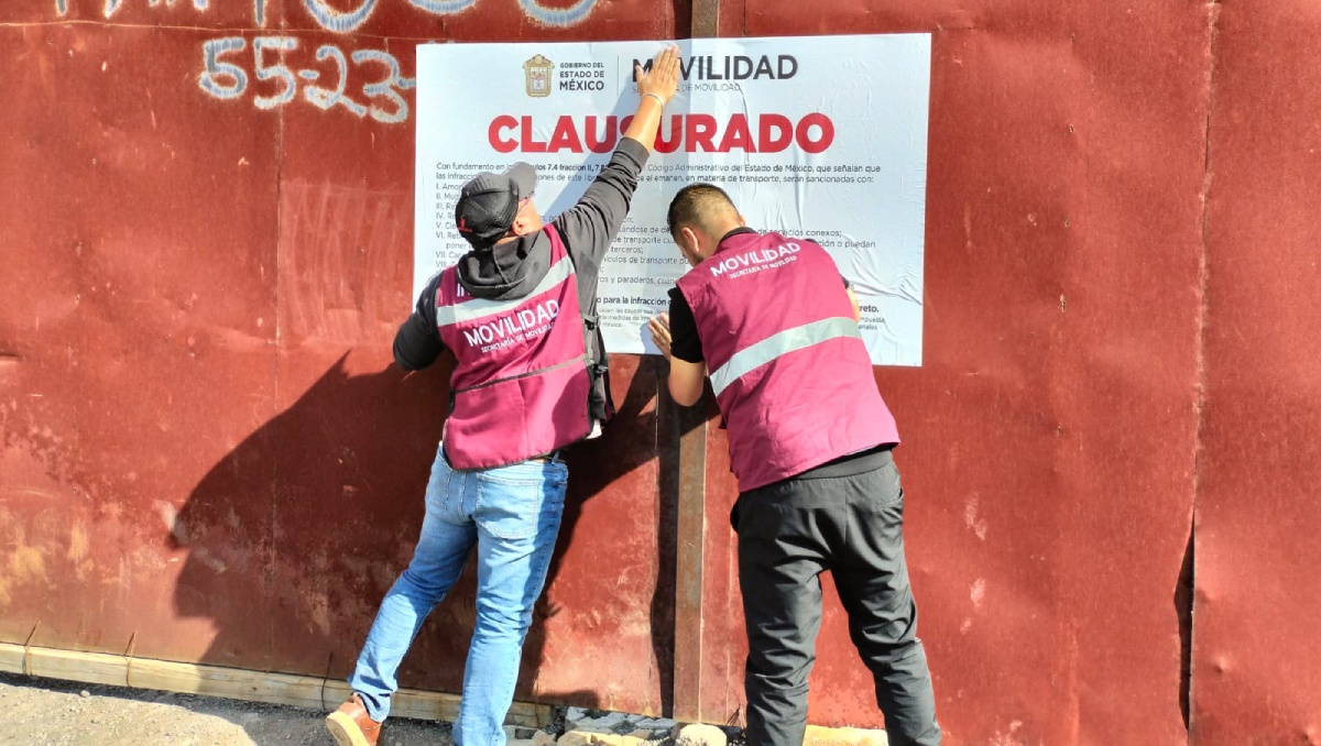 Clausura de corralón en Edomex. Foto: (Especial)