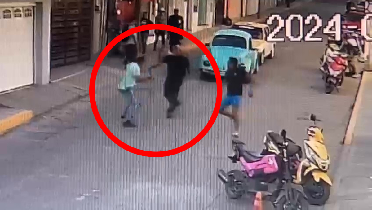 El momento de la agresión fue captado por una cámara de seguridad. | Especial