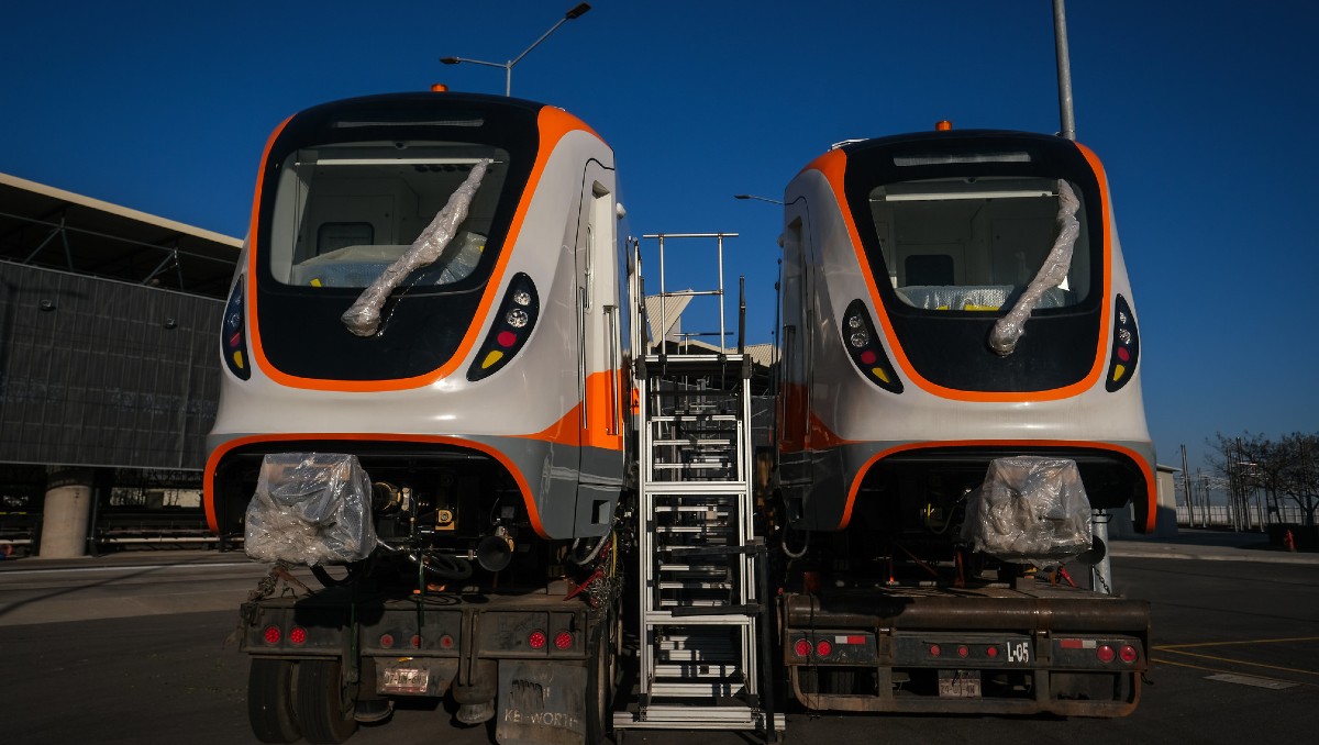 Finalmente están en Jalisco los trenes de la Línea 4 que recorrerán el sur de la ciudad (Cortesía)