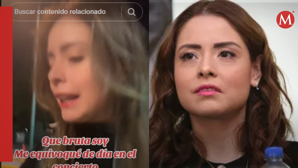 Maryfer Centeno se equivoca de día en concierto