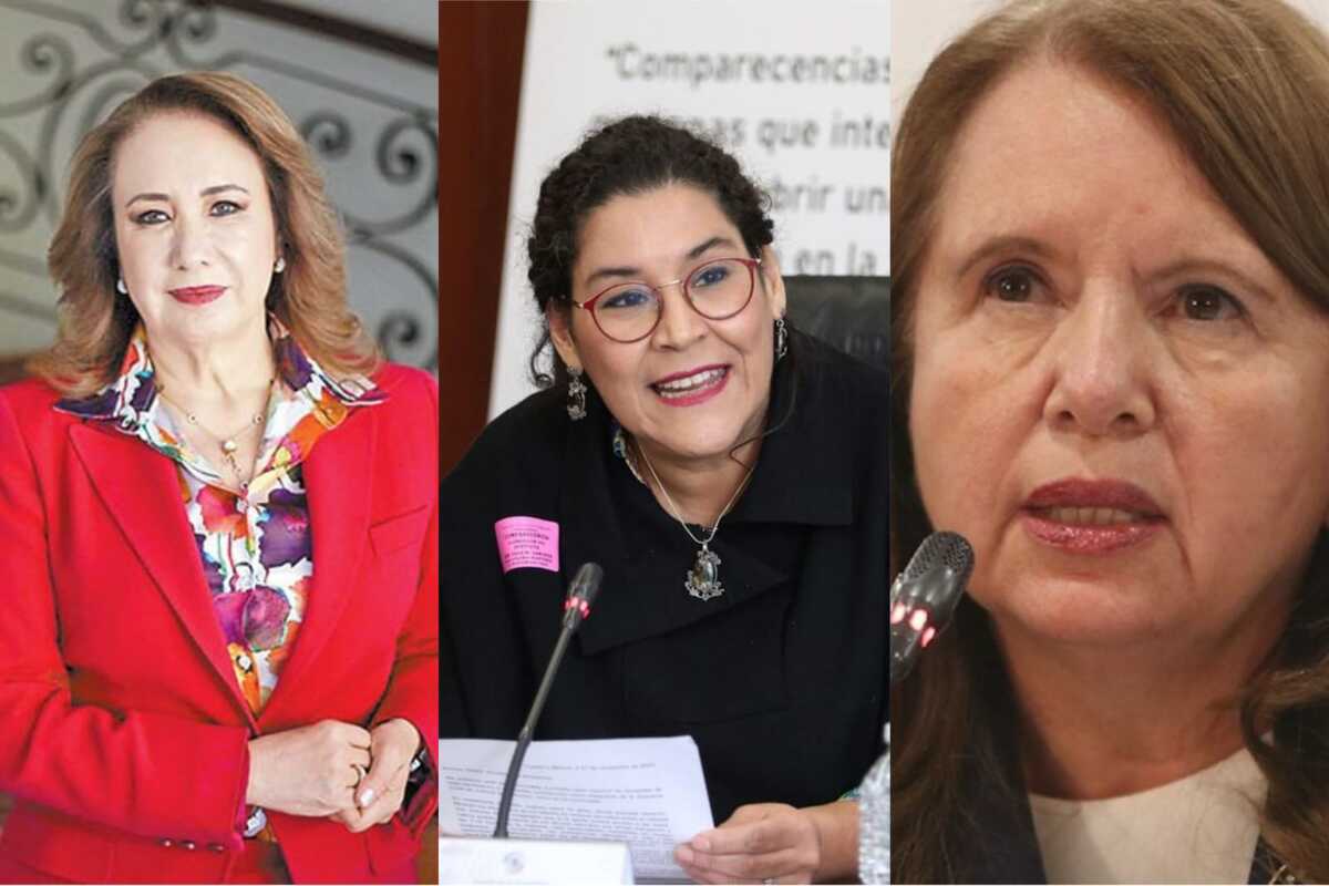 Ministras Lenia Batres Guadarrama, Yasmín Esquivel Mossa y Loretta Ortiz Ahlf