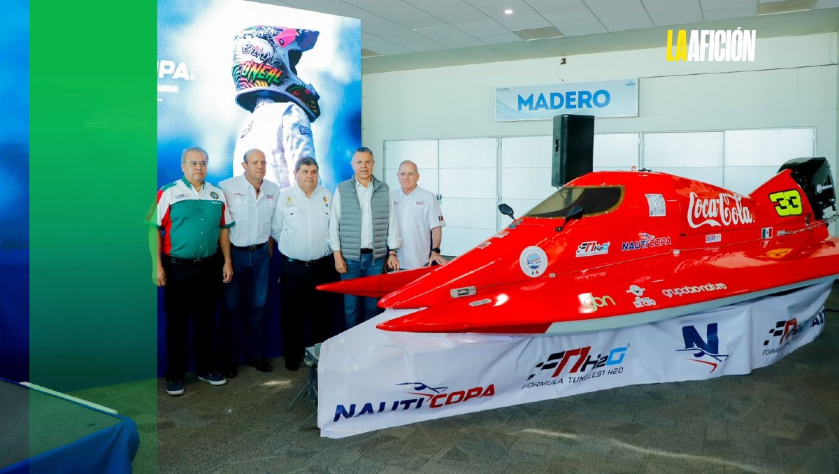 Organizadores y directivos de la Federación de Motonáutica presentaron la Nauticopa Tampico 2024.