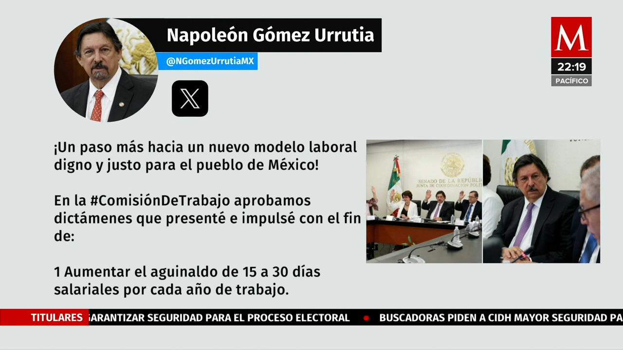 Senado aprueba posible aumento al aguinaldo