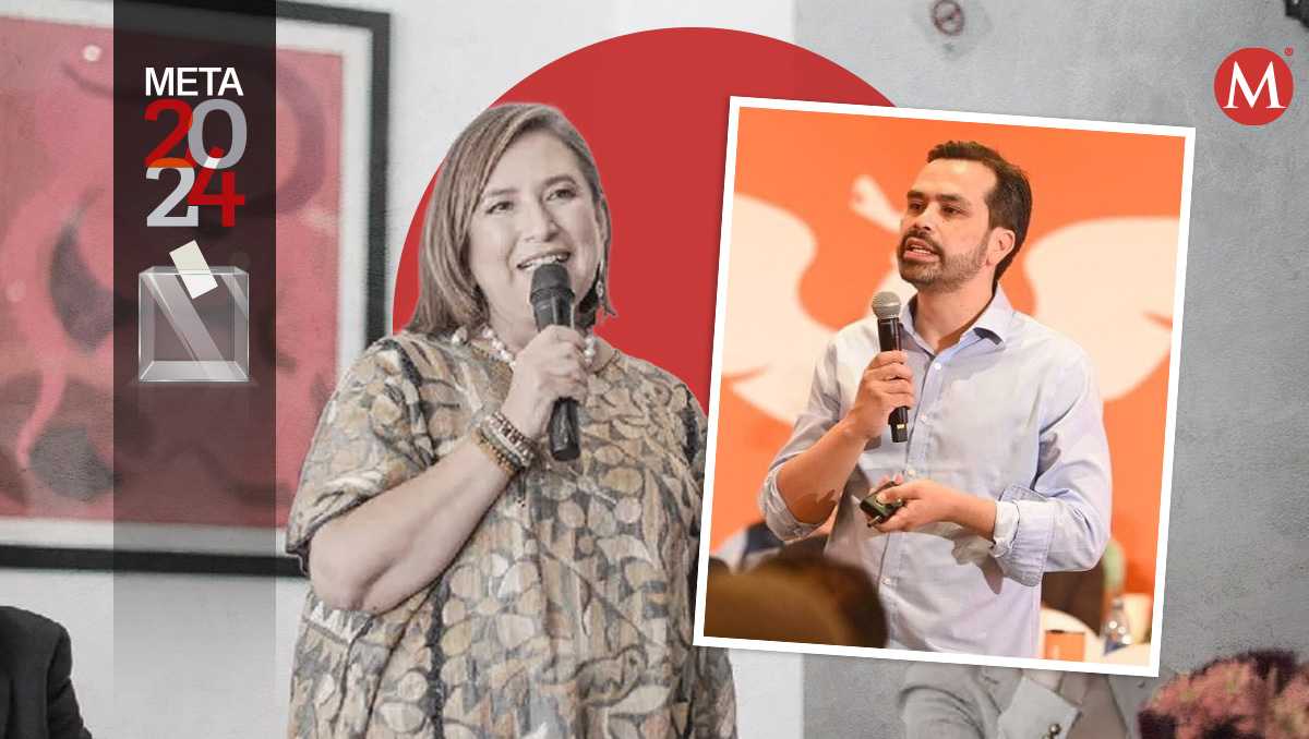 El candidato  de Movimiento Ciudadano (MC) Jorge Álvarez Máynez, criticó propuesta de Xóchitl Gálvez contra delincuencia. Diseño: (Milenio)