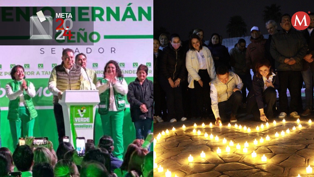 Eugenio Hernández e Imelda Sanmiguel empezaron campañas en Tamaulipas.