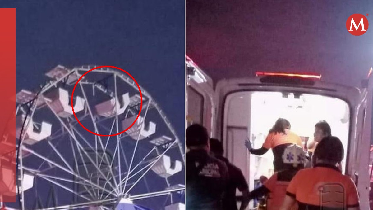 El hombre y su dijo cayeron de la rueda de la fortuna tras desprenderse la canastilla | Especial