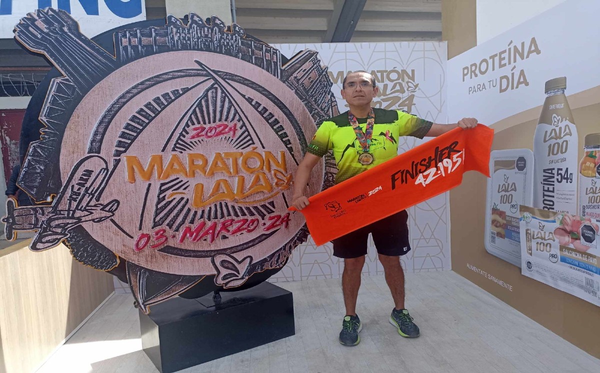 Lagunero corre Maratón Lala. l Antonio Ramírez