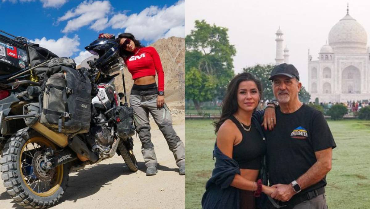 La pareja comparte sus experiencias de viaje en su canal Vuelta al mundo en moto | Especial