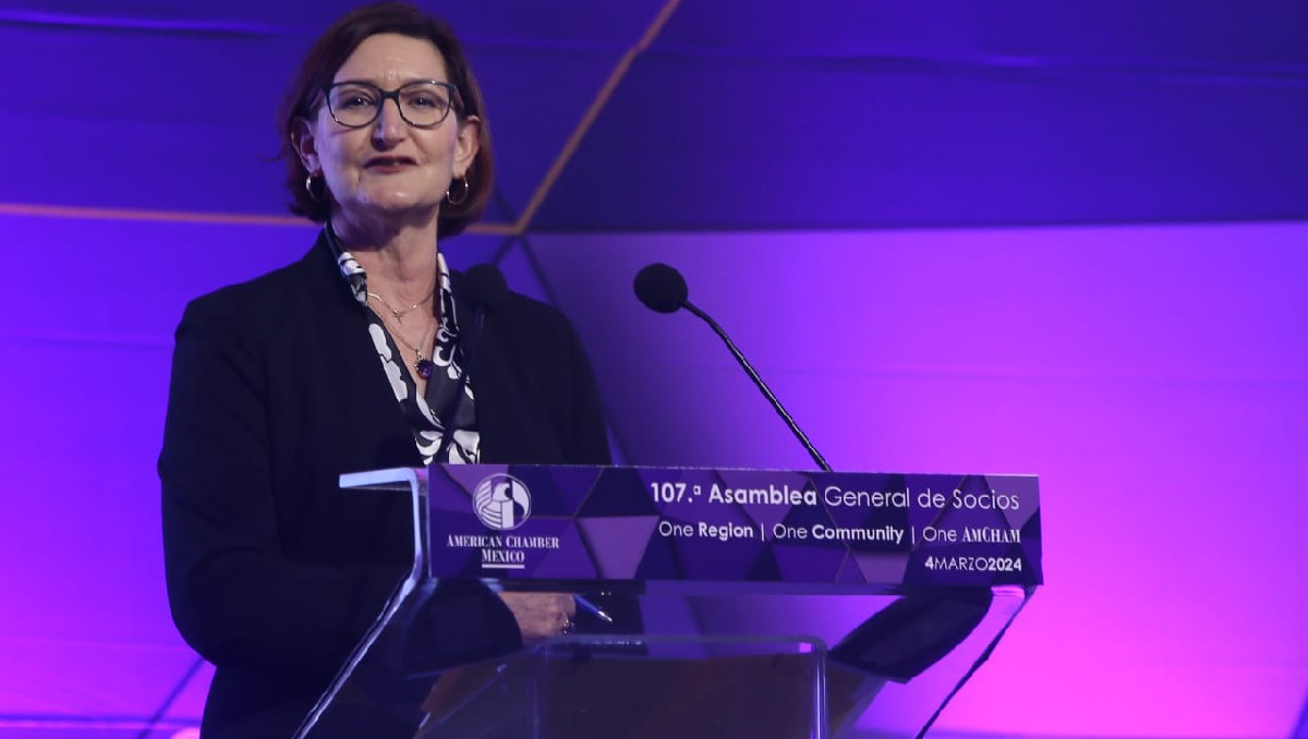 AnnMarie Highsmith, comisionada ejecutiva de Aduanas y protección fronteriza de la oficina de Comercio de EU. Foto: (Ariana Pérez).