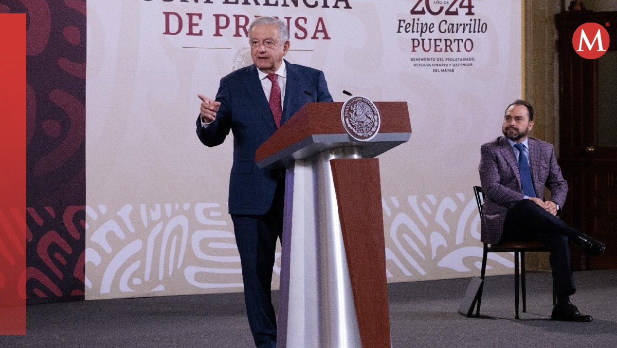 El presidente López Obrador en el Salón de Tesorería en Palacio Nacional el 4 de marzo. | Cortesía