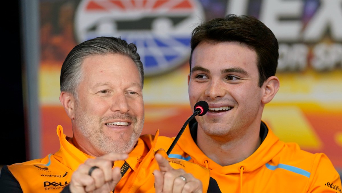 Zak Brown, jefe de McLaren, se deshace en elogios a 'Pato' O'Ward (AP)