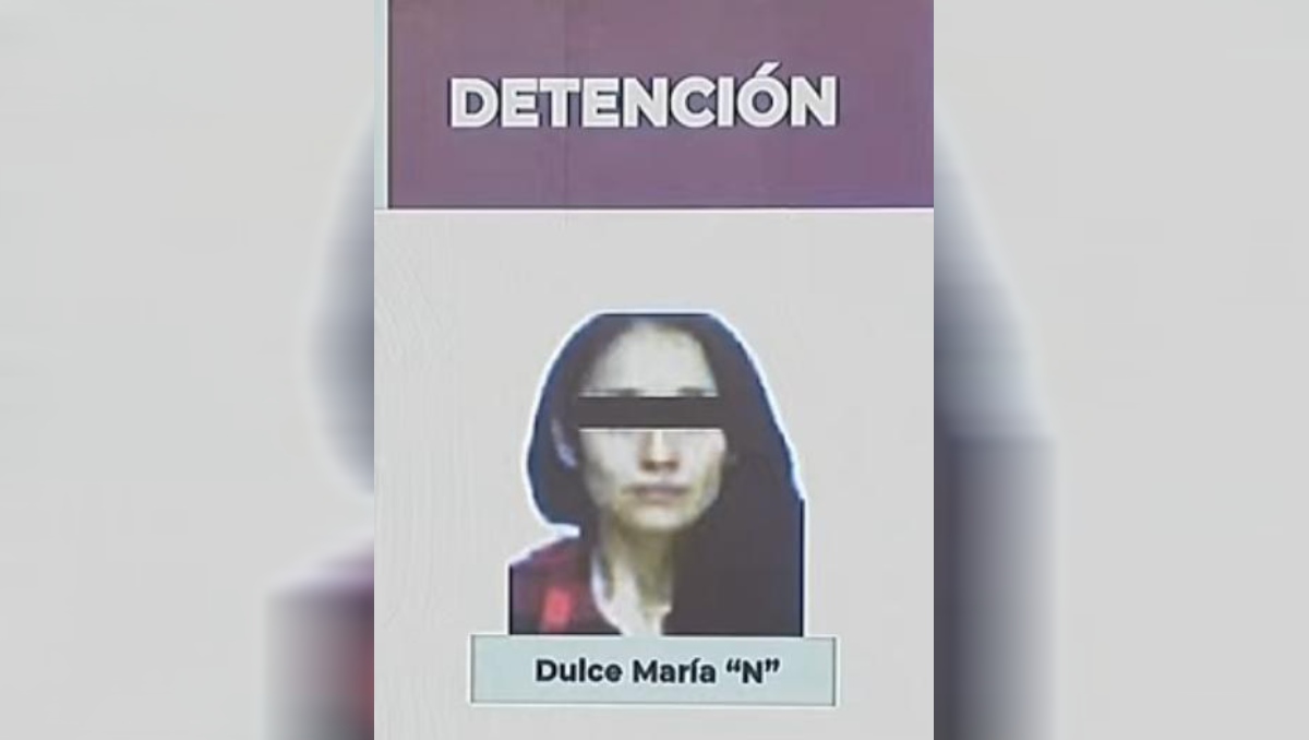 Dulce María "N", dueña de la cuenta a la que se depositó el rescate. Foto: (Especial)