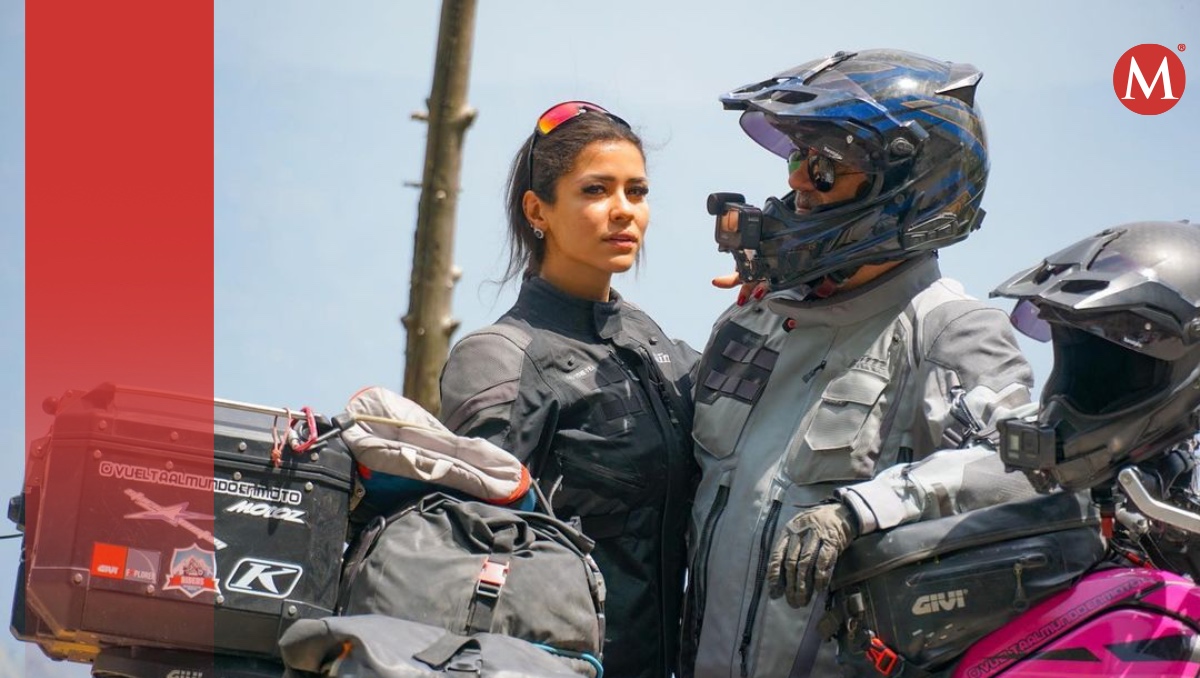 Fernanda y Vicente se dedican a viajar por varios países en motocicleta | ESPECIAL